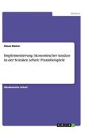 Implementierung ökonomischer Ansätze in der Sozialen Arbeit: Praxisbeispiele(German)