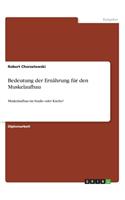 Bedeutung der Ernährung für den Muskelaufbau