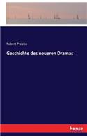 Geschichte des neueren Dramas