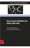 Bruno Cassirer Publishers Ltd. Oxford 1940-1990