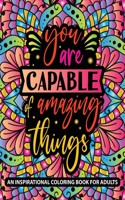 Inspirational Quotes Coloring Book for Adults