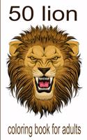 50 lion coloring book for adults