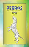 Jumbo Coloring Books para adultos - Nivel fácil - Animales - Perros