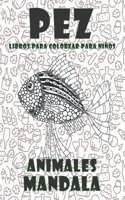 Libros para colorear para niños - Mandala - Animales - Pez