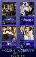 Modern Romance July 2016 Books 5-8