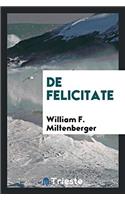 De Felicitate