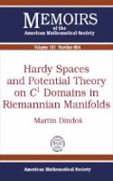 Hardy Spaces and Potential Theory on C1 Domains in Riemannian Manifolds