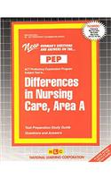 DIFFERENCES IN NURSING CARE, AREA A (NURSING CONCEPTS 4): Passbooks Study Guide