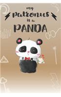 My Patronus is a Panda: Cute Panda Lovers Journal / Notebook / Diary / Birthday Gift (6x9 - 110 Blank Lined Pages)