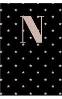 N: Letter N Personalized Journal/Notebook For Kids, Teens And Adults, Monogram Initial (6x9 Journal) Ideal Birthday Gift, Composition Logbook