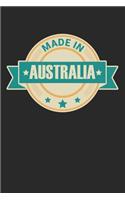 Made in Australia: Tagebuch, Notizbuch, Buch 100 linierte Seiten im Softcover für alles, was man sich notieren und nicht vergessen möchte