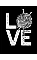 LOVE Knitting Graph Paper 4