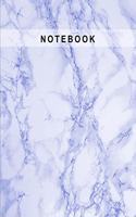 Notebook: Marble Stone Royal Blue Cover Lined Paper Writing Notebook for School, Home & Office