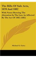 The Bills Of Sale Acts, 1878 And 1882