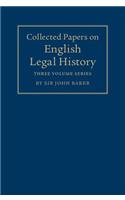 Collected Papers on English Legal History 3 Volume Set