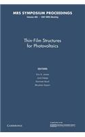 Thin-Film Structures for Photovoltaics: Volume 485