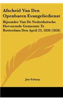 Afscheid Van Den Openbaren Evangeliedienst
