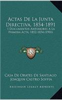 Actas De La Junta Directiva, 1854-1891