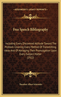 Free Speech Bibliography