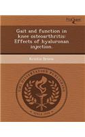 Gait and Function in Knee Osteoarthritis: Effects of Hyaluronan Injection