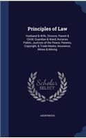 Principles of Law: Husband & Wife; Divorce; Parent & Child; Guardian & Ward; Notaries Public; Justices of the Peace; Patents, Copyright, & Trade-Marks; Insurance; Mine