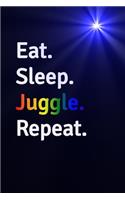 Eat Sleep Juggle Repeat Journal - Notebook