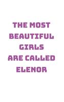 Elenor Girl Woman Notebook: Blank Paper Journal 6x9 - 120 Pages