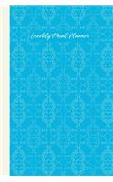 Weekly Meal Planner: Stylish with space for 52 Weeks of Menu Prep and Planning, Grocery Lists, and Favorite Go-To Recipes - Classic Ornamental Pattern Cover Design in Bl