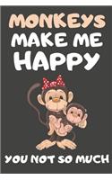 Monkeys Make Me Happy You Not So Much