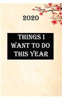 Things I Want to Do This Year