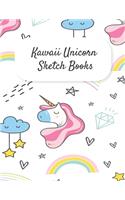 Kawaii Unicorn Sketch Books