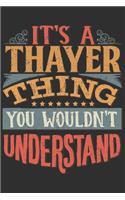 It's A Thayer Thing You Wouldn't Understand