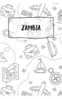 Zambia: Ruled Travel Diary Notebook or Journey Journal - Lined Trip Pocketbook for Men and Women with Lines