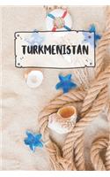 Turkmenistan: Ruled Travel Diary Notebook or Journey Journal - Lined Trip Pocketbook for Men and Women with Lines