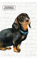 Lined Journal Notebook Cute Dachshund: 150 Lined Pages Perfect For Writing, Journaling, Notes