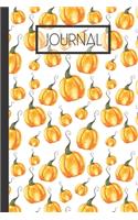 Journal: Autumn Pumpkin Lined 120 Page Journal (6"x 9")