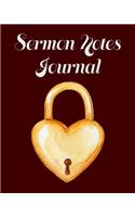 Sermon Notes Journal: An Inspirational Worship Notebook