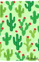 Dot Journal: Cactus Flower, Bear In Mind Dot Grid Bullet Journal, 5.5x8.5 inch / A5, 150 pages