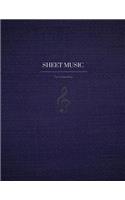 Sheet Music for Composition: Wide Spaced. 10 Staves Per Page.