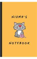 Niamh's Notebook: Personalised Notepad for a Girl Named Niamh