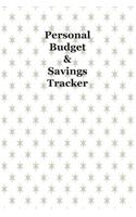 Personal Budget & Savings Tracker: 12 Month Undated Personal Financial Management Planner Gray Star