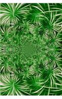 Green and White Fractal Flowers Journal: Take Notes, Write Down Memories in this 150 Page Lined Journal