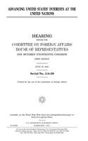 Advancing United States' interests at United Nations