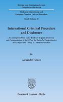 International Criminal Procedure and Disclosure