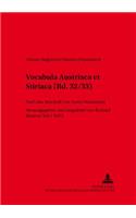 Vocabula Austriaca Et Stiriaca