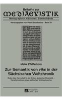 Zur Semantik von rike in der Saechsischen Weltchronik