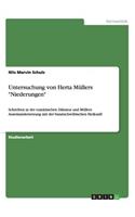 Untersuchung von Herta Müllers 