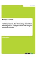 Tertiärsprachen. Zur Bedeutung der dritten Fremdsprache am Gymnasium am Beispiel des Italienischen