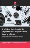 A eficácia de adsorção de oxytenanthera abyssinica em água produzida
