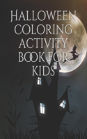 Halloween coloring activity book for kids